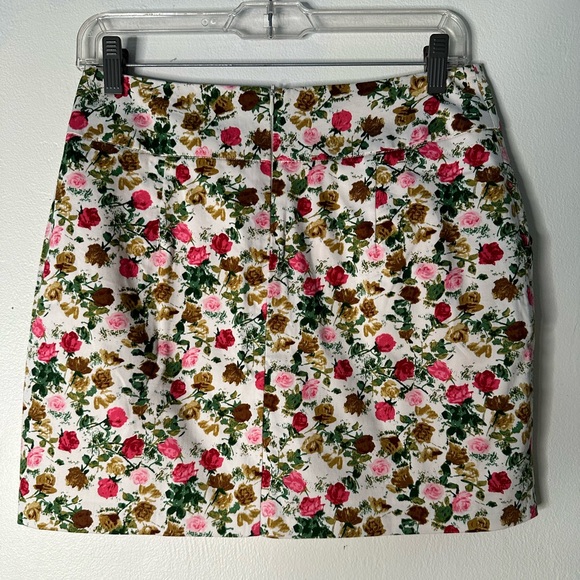 Adorable XXI Floral Pleated Mini Skirt with Pockets Size M - Picture 4 of 7